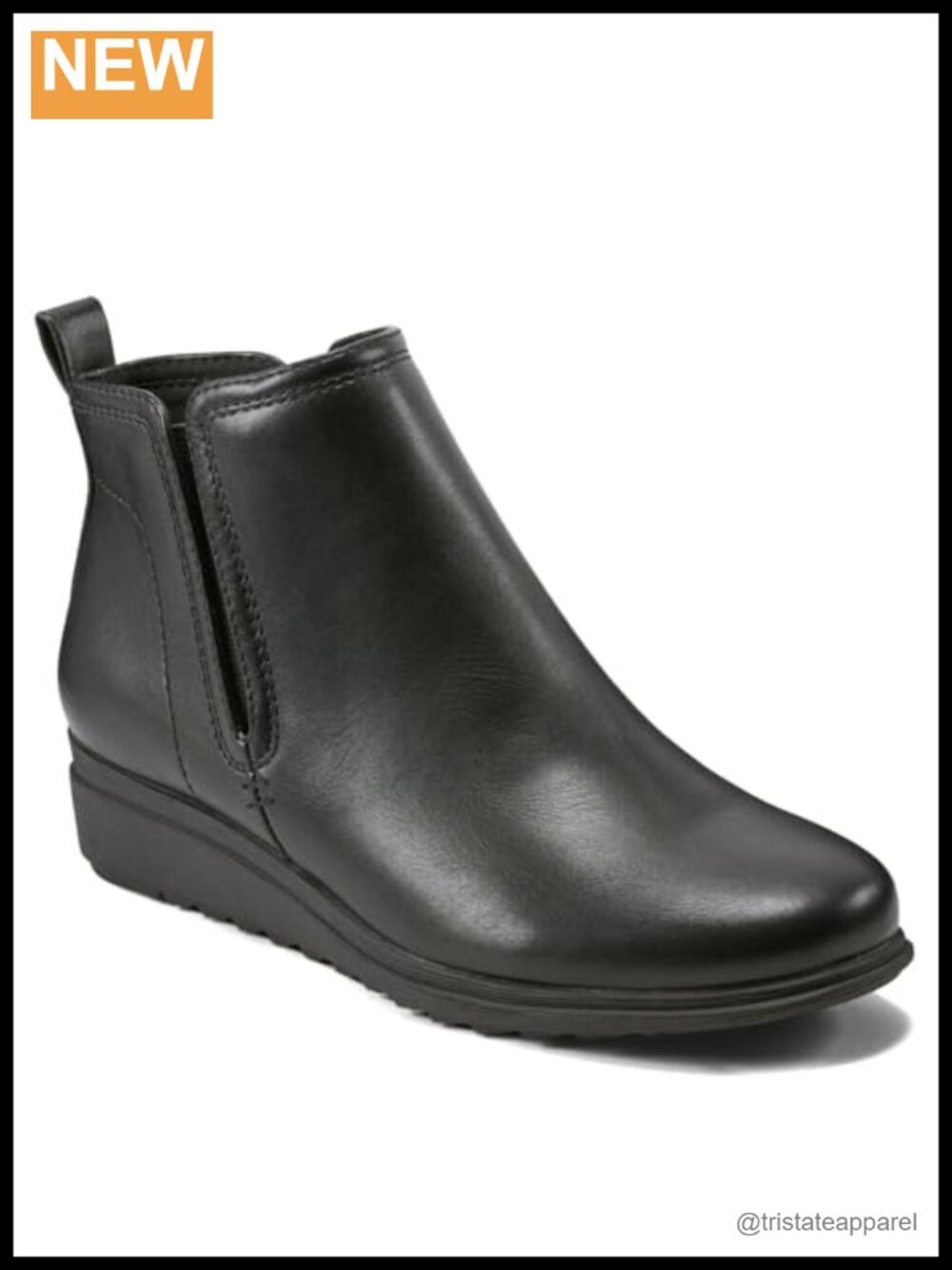 Women's Ankle Boots with Wedge Heel and Zipper Closure